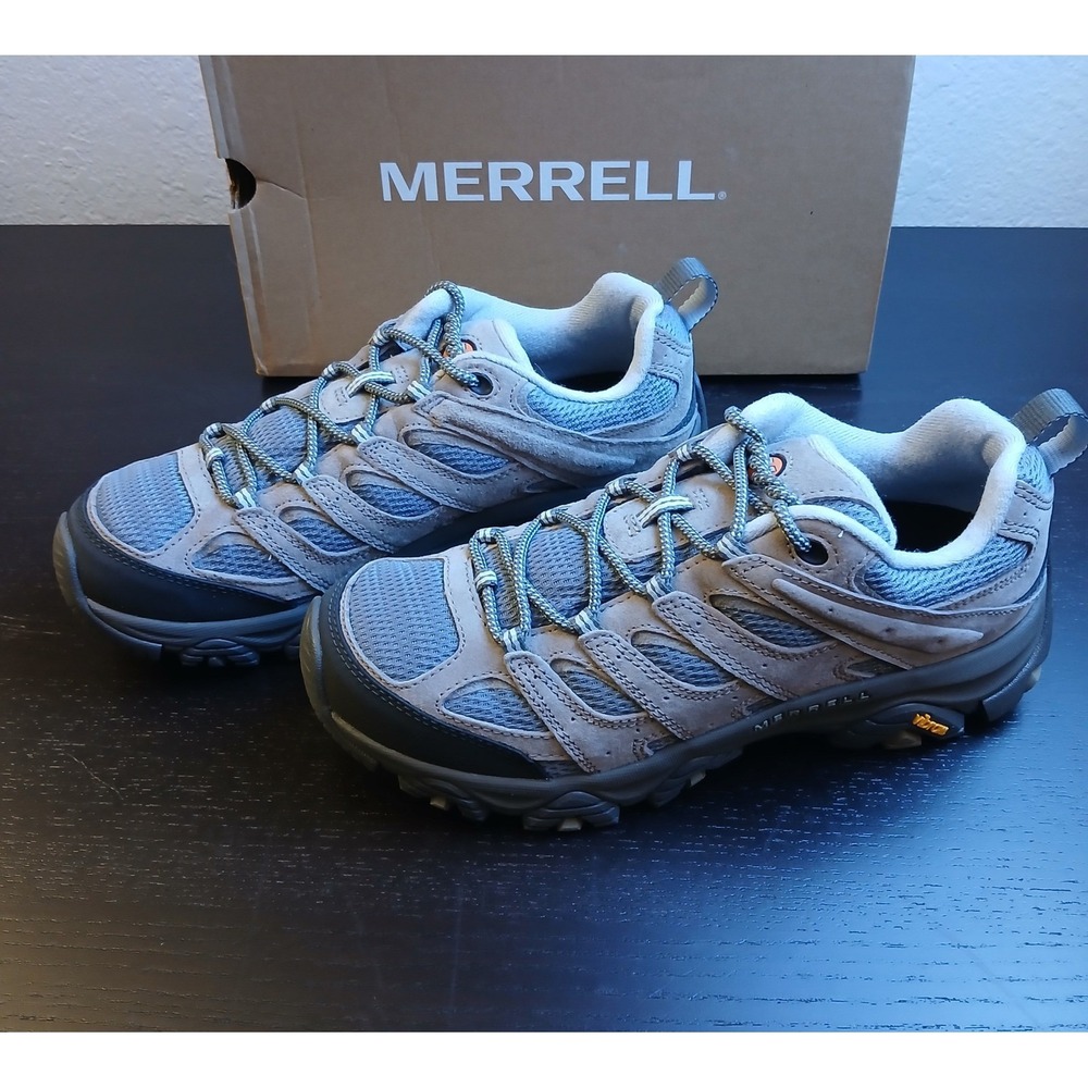 Merrell Moab 3 Womens Hiking Shoes Smoke Grey Blue J035896 Vibram Sole Size 10